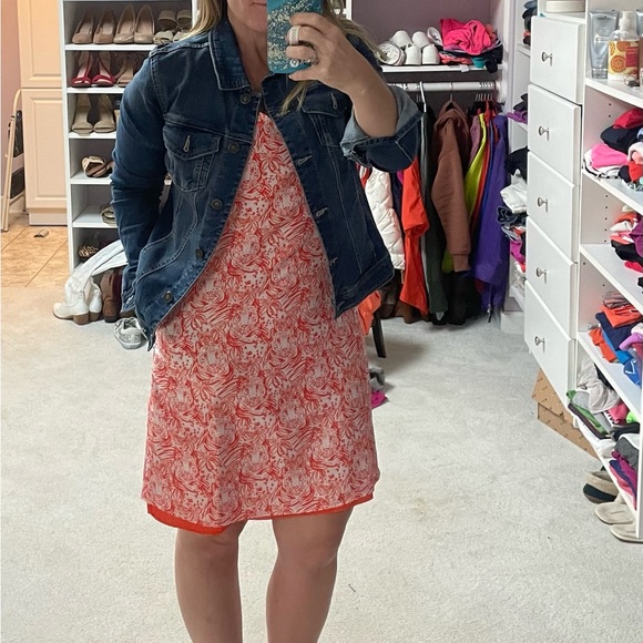 NWT Stewart Simmons reversible orange tiger print dress - Picture 4 of 4